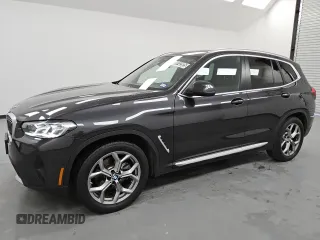 2024 BMW X3 sDrive30i with VIN 5UX43DP03R9W14974, listed as a Copart auction lot 49742925 with 21,256 mi miles and Clean Title. Bid and sale history available at DreamBid. Image 1.