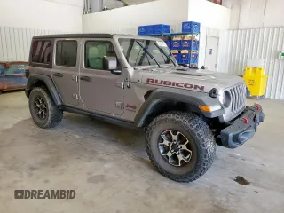 2018 Jeep Wrangler Unlimited Rubicon z VIN 1C4HJXFG5JW111896, wystawiony jako Copart lot #65800475 z przebiegiem Nie podano mil oraz Szkoda całkowita • Salvage title. Historia ofert i sprzedaży dostępna na DreamBid. Obrazek 4.
