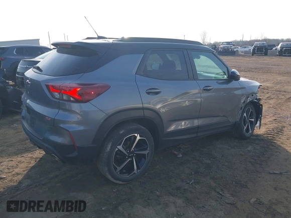 2022 Chevrolet TrailBlazer RS with VIN KL79MTSL0NB035652, listed as a IAAI auction lot 41791770 with 25,046 mi miles and . Bid and sale history available at DreamBid. Image 4.