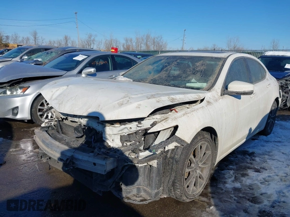 2017 Acura TLX V6 with VIN 19UUB2F31HA004817, listed as a IAAI auction lot 41340265 with 91,926 mi miles. Bid and sale history available at carsss.com. Image 18.