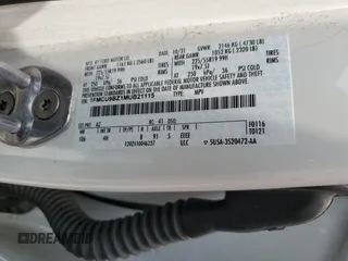 2021 Ford Escape SE Hybrid with VIN 1FMCU9BZ1MUB21115, listed as a Copart auction lot 60220795 with 73,083 mi miles and Salvage title. Bid and sale history available at DreamBid. Image 13.
