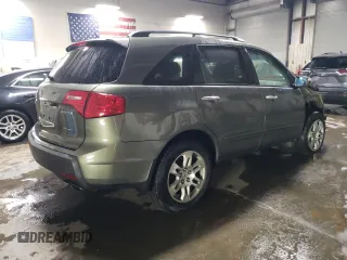 2007 Acura MDX Tech Pkg with VIN 2HNYD28307H503027, listed as a Copart auction lot 45360325 with 204,528 mi miles and Salvage Title. Bid and sale history available at carsss.com. Image 3.