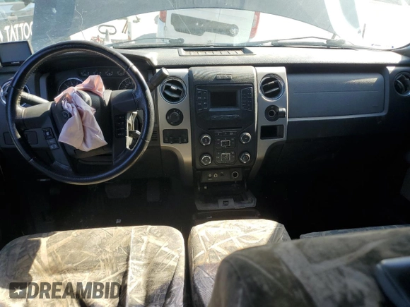 2013 Ford F-150 XL with VIN 1FTFW1EF1DKE74187, listed as a Copart auction lot 57485305 with 158,658 mi miles and Salvage title. Bid and sale history available at DreamBid. Image 8.