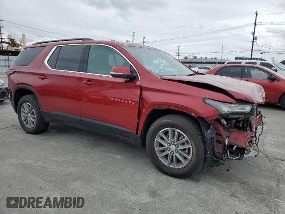 2023 Chevrolet Traverse LT Cloth with VIN 1GNERGKW2PJ315934, listed as a Copart auction lot 53751945 with 4,932 mi miles and Salvage title. Bid and sale history available at DreamBid. Image 4.