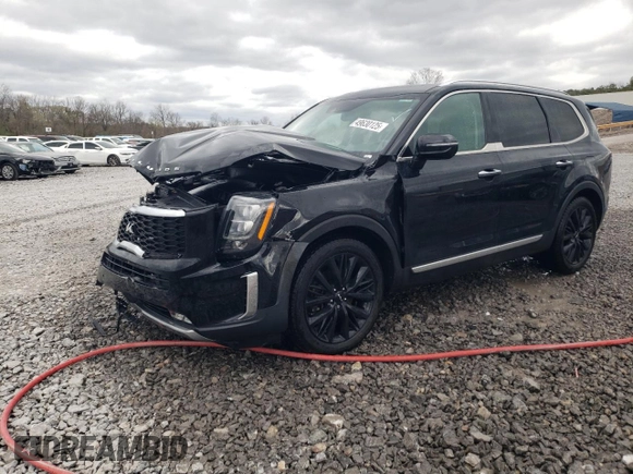 2022 Kia Telluride SX z VIN 5XYP5DHC1NG197302, wystawiony jako Copart lot #49630125 z przebiegiem 61 146 mil mil oraz Szkoda całkowita • Salvage title. Historia ofert i sprzedaży dostępna na DreamBid. Obrazek 1.