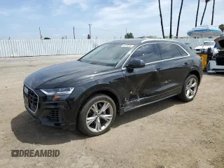 2019 Audi Q8 Premium z VIN WA1AVAF19KD010561, wystawiony jako Copart lot #56709255 z przebiegiem 29 006 mil mil oraz Szkody całkowita. Historia ofert i sprzedaży dostępna na DreamBid. Obrazek 1.
