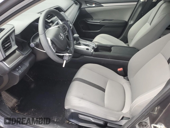 2019 Honda Civic LX with VIN 2HGFC2F61KH558125, listed as a Copart auction lot 55324225 with 66,107 mi miles and Salvage Title. Bid and sale history available at DreamBid. Image 7.