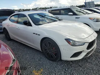 2021 Maserati Ghibli S with VIN ZAM57YSA6M1378227, listed as a Copart auction lot 73846784 with Not provided miles and Non repairable. Bid and sale history available at DreamBid. Image 4.
