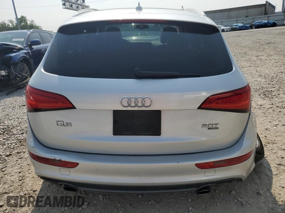 2014 Audi Q5 Premium Plus with VIN WA1DGAFP5EA078423, listed as a Copart auction lot 59508495 with 90,617 mi miles and Salvage title. Bid and sale history available at DreamBid. Image 6.