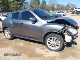 2015 Nissan Juke S with VIN JN8AF5MR3FT506748, listed as a IAAI auction lot 41596464 with 1 mi miles. Bid and sale history available at carsss.com. Image 1.