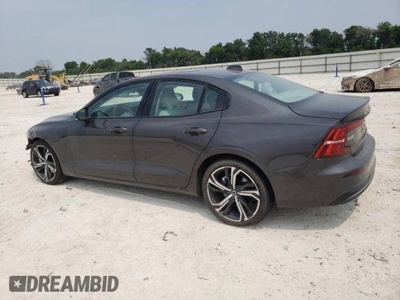 2024 Volvo S60 Core Dark Theme with VIN 7JRL12FK6RG308441, listed as a Copart auction lot 57356794 with 2,740 mi miles and Salvage Title. Bid and sale history available at carsss.com. Image 2.