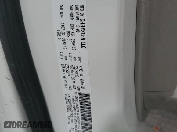 2009 Dodge Grand Caravan SE z VIN 2D8HN44EX9R533530, wystawiony jako Copart lot #59548375 z przebiegiem 130 956 mil mil oraz Szkoda całkowita • Salvage title. Historia ofert i sprzedaży dostępna na DreamBid. Obrazek 13.