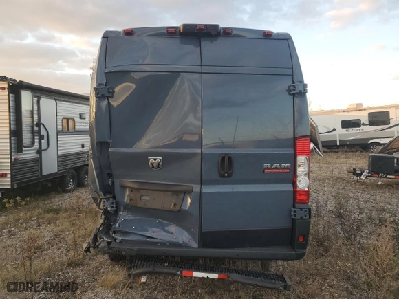 2019 Ram ProMaster Cargo Van with VIN 3C6URVJG0KE564541, listed as a Copart auction lot 43860605 with 53,161 mi miles and Salvage Title. Bid and sale history available at carsss.com. Image 6.