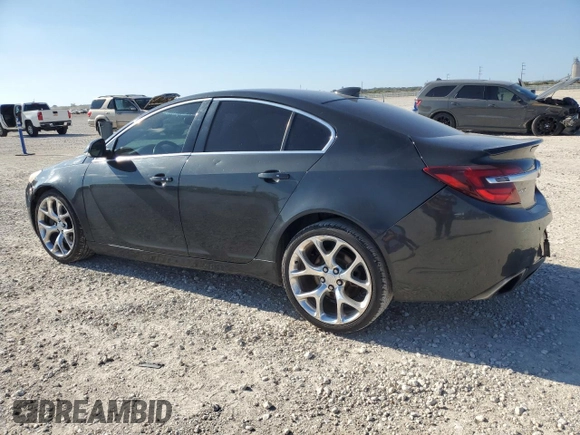 2016 Buick Regal GS with VIN 2G4GU5GX9G9108678, listed as a Copart auction lot 80263184 with 124,256 mi miles and Salvage Title. Bid and sale history available at carsss.com. Image 2.