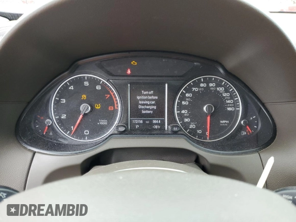 2013 Audi Q5 Premium Plus z VIN WA1LFAFP7DA074869, wystawiony jako Copart lot #60692745 z przebiegiem 173 156 mil mil oraz Szkoda całkowita • Salvage title. Historia ofert i sprzedaży dostępna na DreamBid. Obrazek 9.