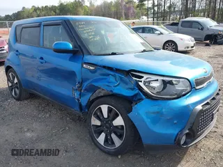 2016 Kia Soul + with VIN KNDJP3A55G7330696, listed as a IAAI auction lot 41936996 with 135,546 mi miles. Bid and sale history available at carsss.com. Image 1.