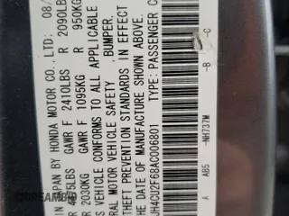 2010 Acura TSX with VIN JH4CU2F68AC006801, listed as a Copart auction lot 50909625 with 180,805 mi miles and Salvage Title. Bid and sale history available at carsss.com. Image 15.