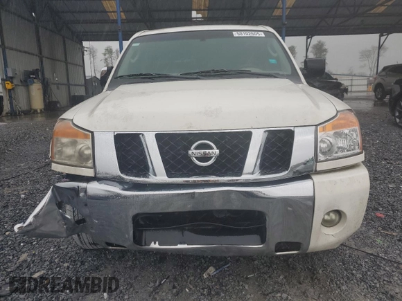 2008 Nissan Titan SE with VIN 1N6BA07D58N348807, listed as a Copart auction lot 50102605 with Not Provided miles and Clean Title. Bid and sale history available at carsss.com. Image 5.