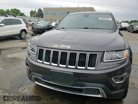 2016 Jeep Grand Cherokee Limited with VIN 1C4RJFBG7GC317221, listed as a Copart auction lot 59302035 with 107,346 mi miles and Salvage title. Bid and sale history available at DreamBid. Image 14.