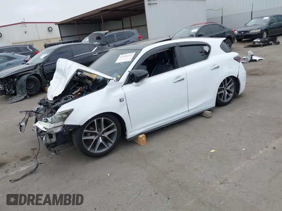 2015 Lexus CT 200h with VIN JTHKD5BH0F2234146, listed as a IAAI auction lot 42583102 with Not provided miles and . Bid and sale history available at DreamBid. Image 18.