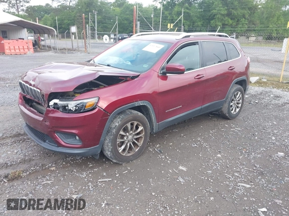 2019 Jeep Cherokee Latitude Plus with VIN 1C4PJMLB3KD195412, listed as a IAAI auction lot 42117860 with 177,178 mi miles. Bid and sale history available at carsss.com. Image 2.