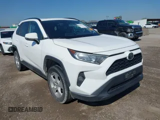 2019 Toyota RAV4 XLE with VIN 2T3W1RFV9KC005888, listed as a IAAI auction lot 41965679 with 155,974 mi miles. Bid and sale history available at carsss.com. Image 1.