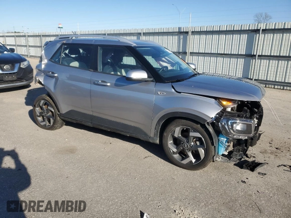 2024 Hyundai Venue SEL with VIN KMHRC8A34RU280089, listed as a Copart auction lot 41864865 with 18,872 mi miles and Salvage Title. Bid and sale history available at DreamBid. Image 4.