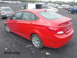 2013 Hyundai Accent GLS with VIN KMHCT4AE4DU585116, listed as a IAAI auction lot 42195395 with 75,909 mi miles and . Bid and sale history available at carsss.com. Image 3.