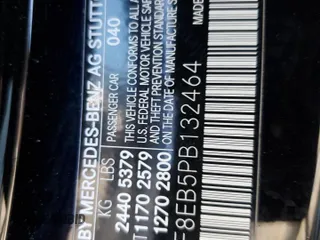 2023 Mercedes-Benz E 350 with VIN W1KZF8EB5PB132464, listed as a Copart auction lot 44627685 with 2,776 mi miles and Salvage Title. Bid and sale history available at DreamBid. Image 12.
