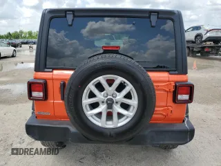 2023 Jeep Wrangler Sport S with VIN 1C4HJXDG7PW675321, listed as a Copart auction lot 54154795 with 10,269 mi miles and Salvage Title. Bid and sale history available at DreamBid. Image 6.