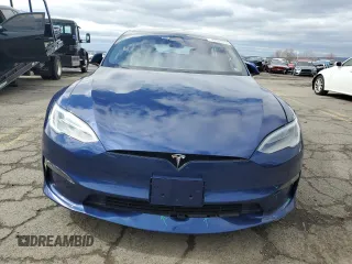2021 Tesla Model S Plaid with VIN 5YJSA1E6XMF455390, listed as a Copart auction lot 47919105 with 23,522 mi miles and Salvage title. Bid and sale history available at DreamBid. Image 5.