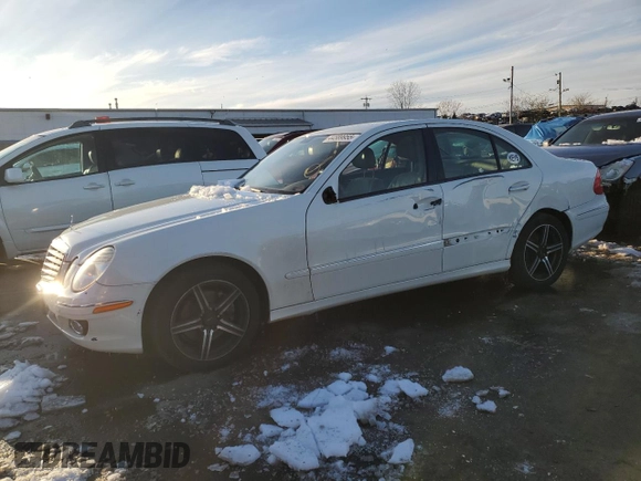 2007 Mercedes-Benz E-Class 3.5L with VIN WDBUF87X27X217079, listed as a Copart auction lot 44589955 with 212,452 mi miles and Salvage Title. Bid and sale history available at carsss.com. Image 1.