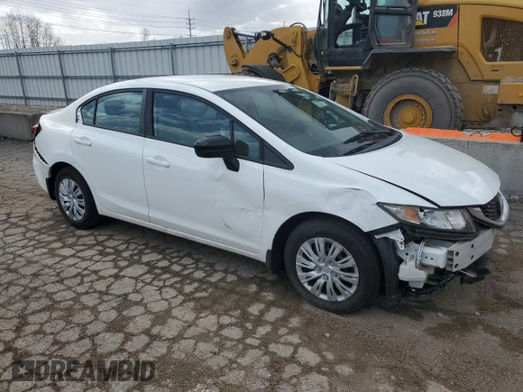 2015 Honda Civic Sedan LX with VIN 19XFB2F57FE045763, listed as a Copart auction lot 49605475 with 159,352 mi miles and Salvage Title. Bid and sale history available at carsss.com. Image 4.