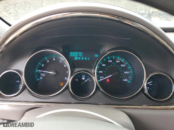 2015 Buick Enclave Convenience with VIN 5GAKRAKD8FJ147899, listed as a Copart auction lot 43819755 with 93,836 mi miles and Salvage Title. Bid and sale history available at carsss.com. Image 9.
