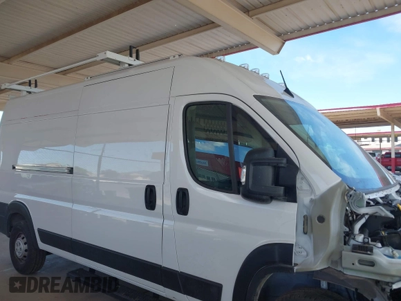 2023 Ram ProMaster Cargo with VIN 3C6LRVDG9PE571633, listed as a IAAI auction lot 41849318 with 23,554 mi miles. Bid and sale history available at carsss.com. Image 13.