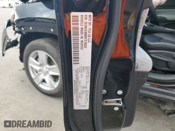 2022 Jeep Compass Latitude z VIN 3C4NJCBB0NT218033, wystawiony jako Copart lot #58291025 z przebiegiem 25 212 mil mil oraz Nie do naprawy • Non repairable. Historia ofert i sprzedaży dostępna na DreamBid. Obrazek 13.