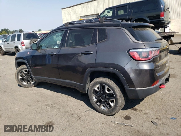 2018 Jeep Compass Trailhawk with VIN 3C4NJDDB8JT307863, listed as a Copart auction lot 66038444 with 46,514 mi miles and Salvage Title. Bid and sale history available at carsss.com. Image 2.