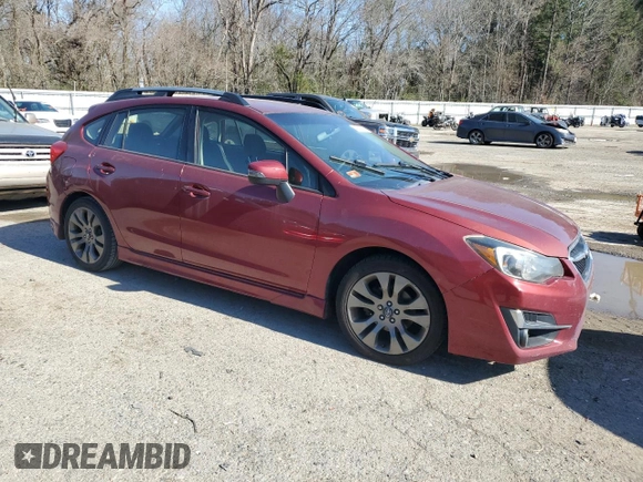 2015 Subaru Impreza Special Sports Premium with VIN JF1GPAT66F8306555, listed as a Copart auction lot 48502095 with 135,446 mi miles and Salvage title. Bid and sale history available at DreamBid. Image 4.
