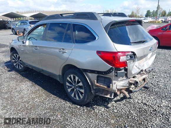 2015 Subaru Outback Limited with VIN 4S4BSAJC9F3218703, listed as a IAAI auction lot 41924281 with 90,233 mi miles and . Bid and sale history available at DreamBid. Image 3.