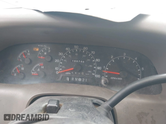 2001 Ford F-350 with VIN 1FTSF30S51EA69183, listed as a IAAI auction lot 41533083 with 186,748 mi miles and . Bid and sale history available at DreamBid. Image 7.