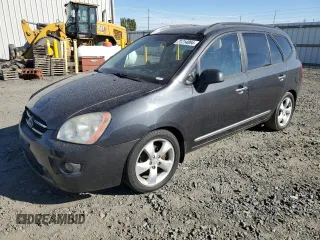 2007 Kia Rondo LX with VIN KNAFG525477091638, listed as a Copart auction lot 71714004 with 195,363 mi miles and Salvage Title. Bid and sale history available at carsss.com. Image 1.