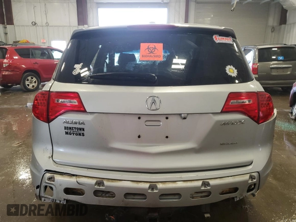 2009 Acura MDX Tech Pkg with VIN 2HNYD28669H506608, listed as a Copart auction lot 51836875 with 0 mi miles and Non Repairable. Bid and sale history available at carsss.com. Image 6.