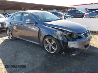 2012 Lexus IS 350 with VIN JTHBE5C2XC5030584, listed as a IAAI auction lot 41494003 with 62,013 mi miles and . Bid and sale history available at DreamBid. Image 1.