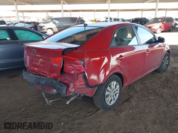 2013 Kia Forte EX with VIN KNAFU4A25D5682823, listed as a IAAI auction lot 41985904 with 173,856 mi miles. Bid and sale history available at carsss.com. Image 4.