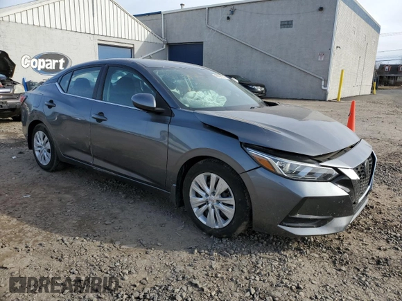 2020 Nissan Sentra S with VIN 3N1AB8BV5LY293705, listed as a Copart auction lot 45698345 with 77,528 mi miles and Salvage Title. Bid and sale history available at DreamBid. Image 4.