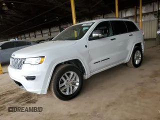 2017 Jeep Grand Cherokee Overland with VIN 1C4RJFCG2HC834328, listed as a Copart auction lot 45199855 with 87,061 mi miles and Salvage Title. Bid and sale history available at carsss.com. Image 1.