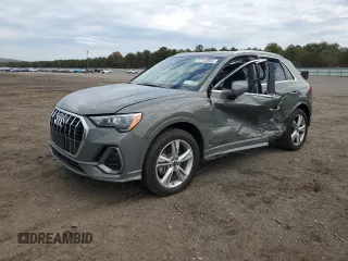 2021 Audi Q3 S line Premium with VIN WA1DECF38M1022053, listed as a Copart auction lot 47713663 with 17,545 mi miles. Bid and sale history available at carsss.com. Image 1.