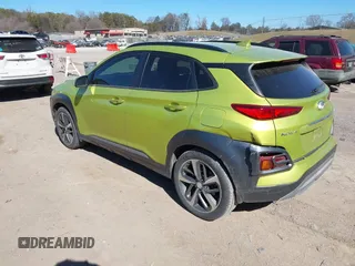 2020 Hyundai Kona Limited with VIN KM8K33A50LU564963, listed as a IAAI auction lot 41683697 with 87,893 mi miles. Bid and sale history available at carsss.com. Image 3.