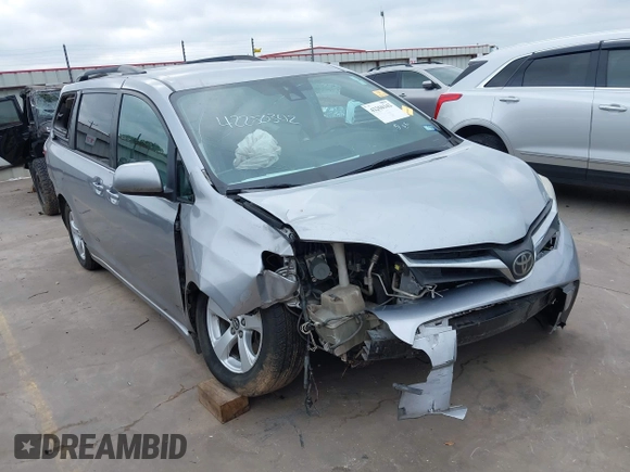 2018 Toyota Sienna LE Auto Access Seat with VIN 5TDKZ3DC3JS917131, listed as a IAAI auction lot 42250342 with 174,159 mi miles and . Bid and sale history available at DreamBid. Image 6.