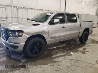 2020 Ram 1500 Big Horn with VIN 1C6SRFFTXLN159366, listed as a Copart auction lot 50233955 with 67,251 mi miles and Salvage Title. Bid and sale history available at carsss.com. Image 1.